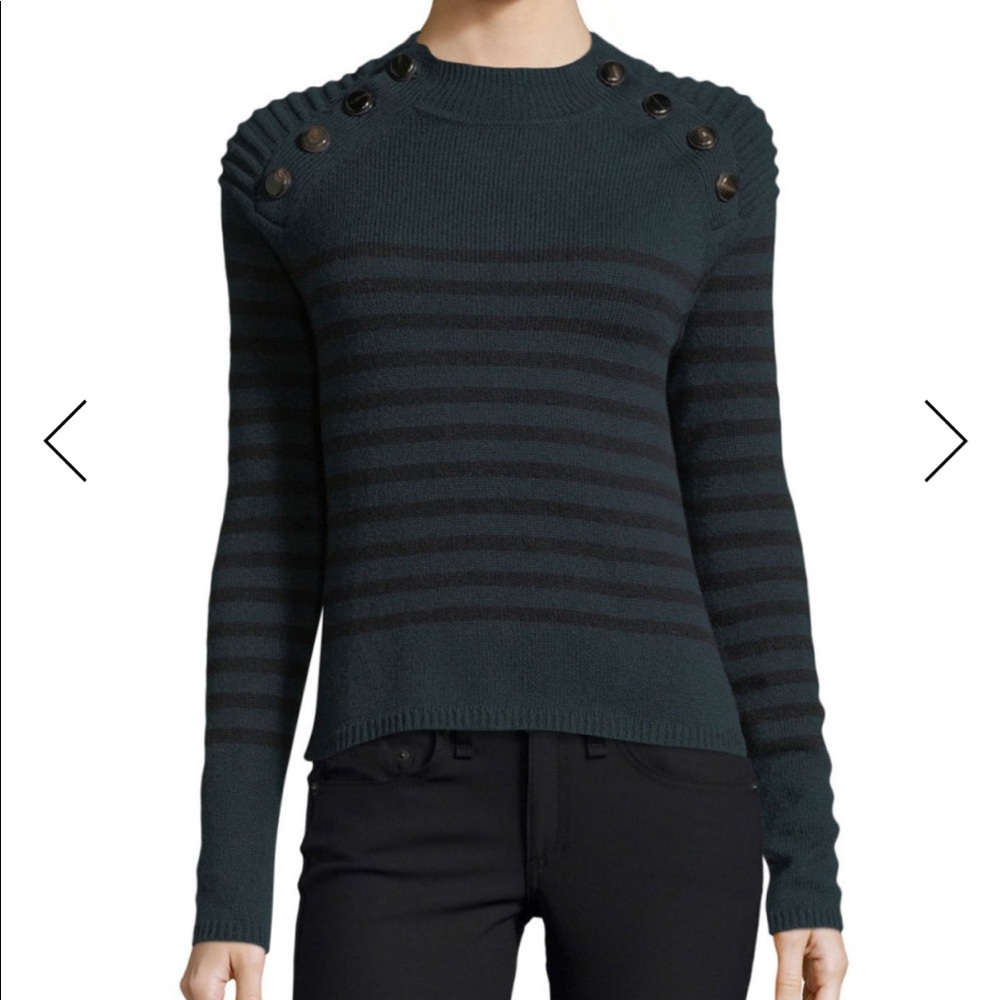 Autumn Cashmere Striped Cashmere Sweater
